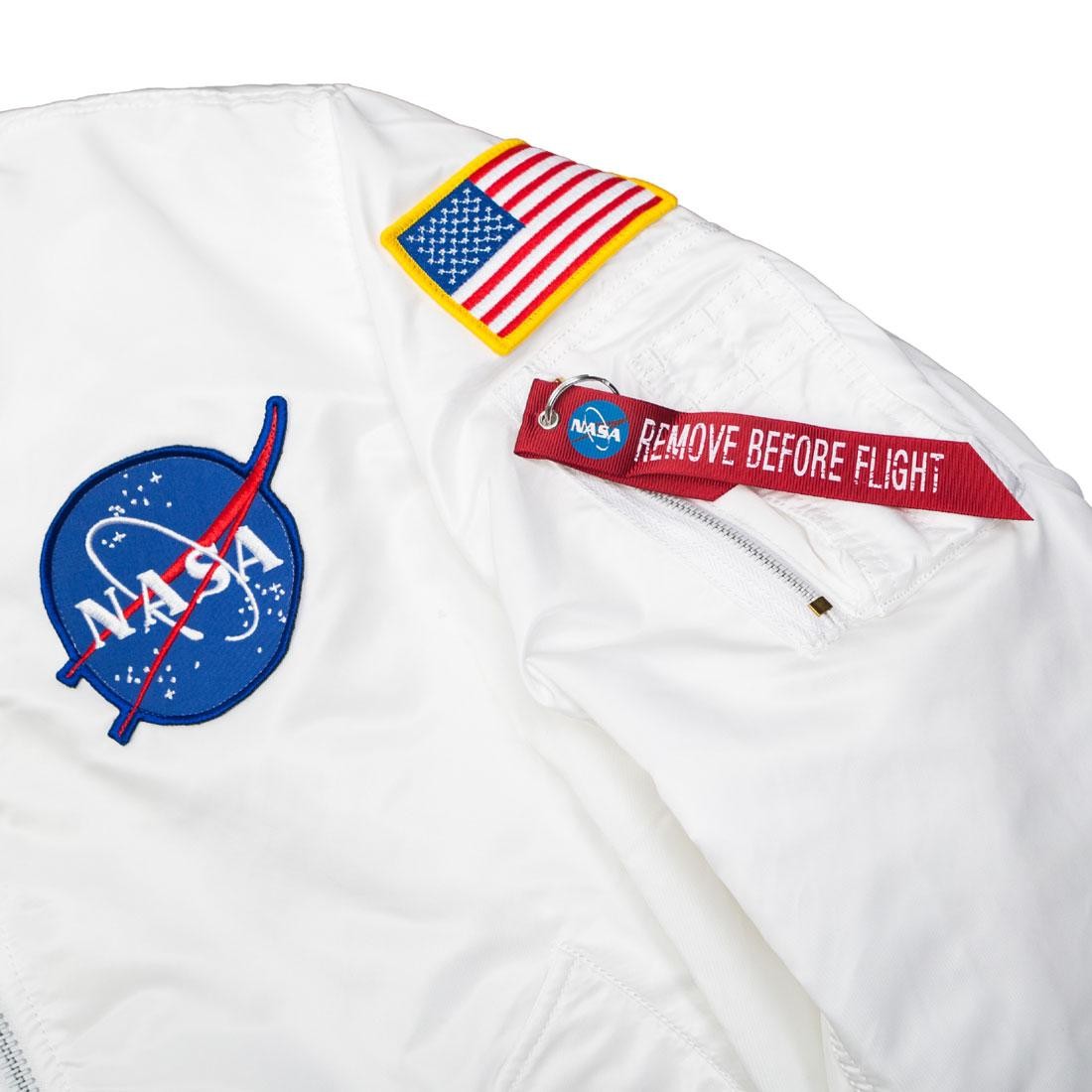 Alpha industries nasa hoodie white Clearance