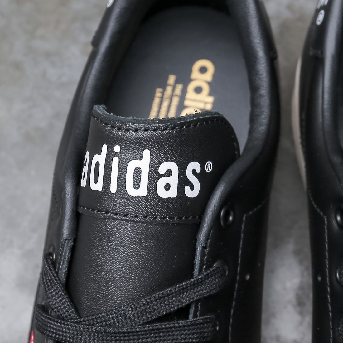 stan smith black leather