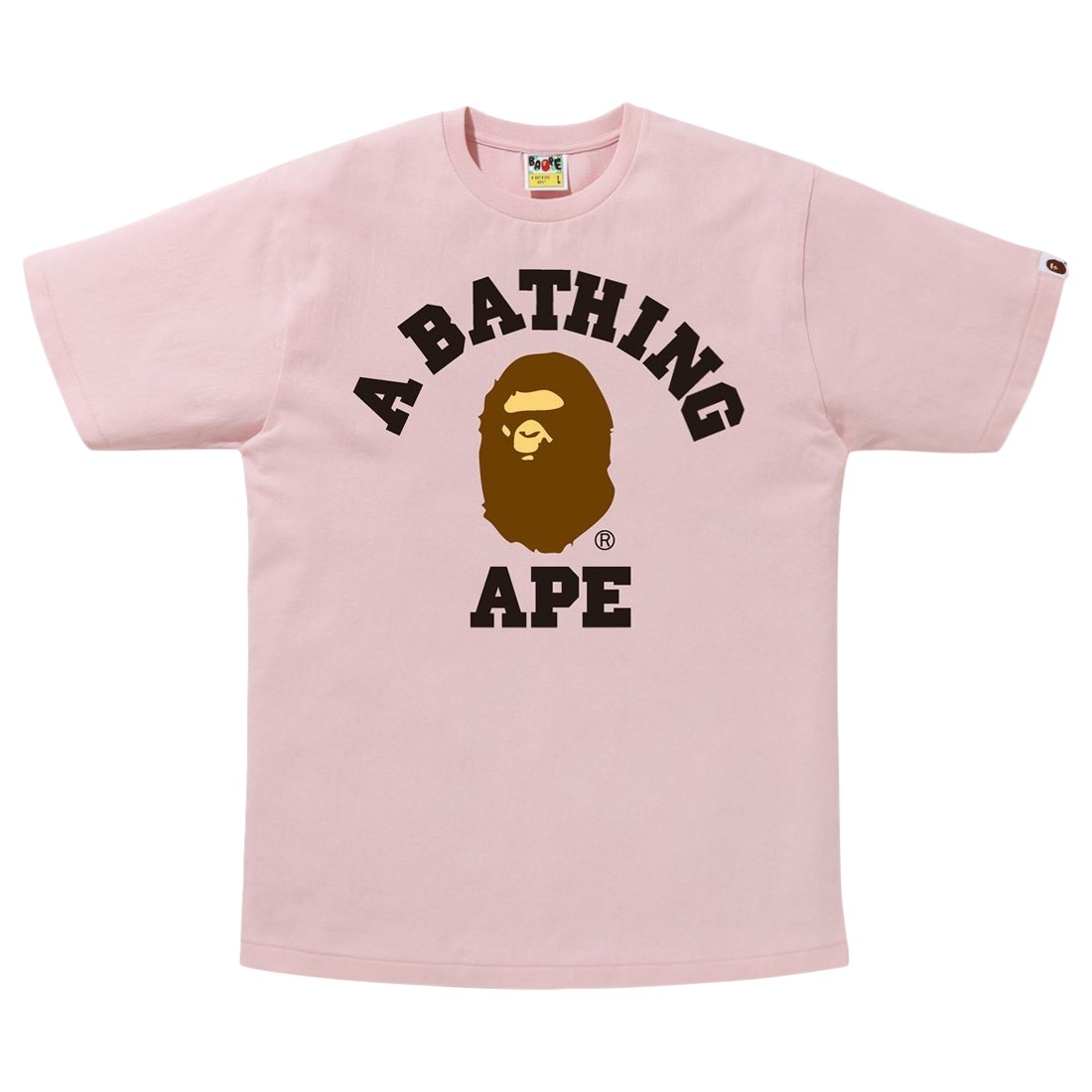 a bathing ape pink long sleeve