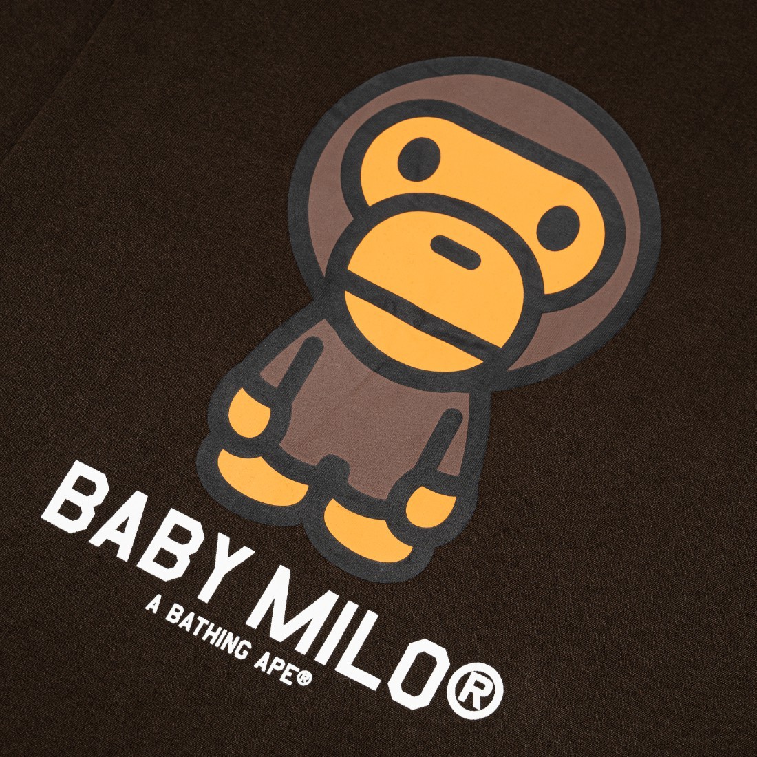 A Bathing Ape Men Baby Milo Long Sleeve Tee brown