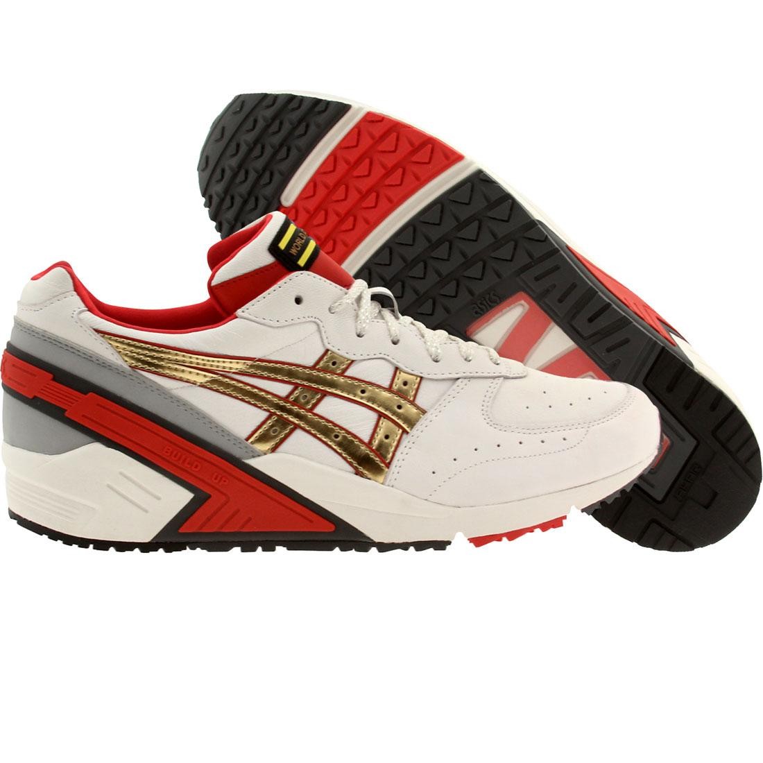asics shoes red and white