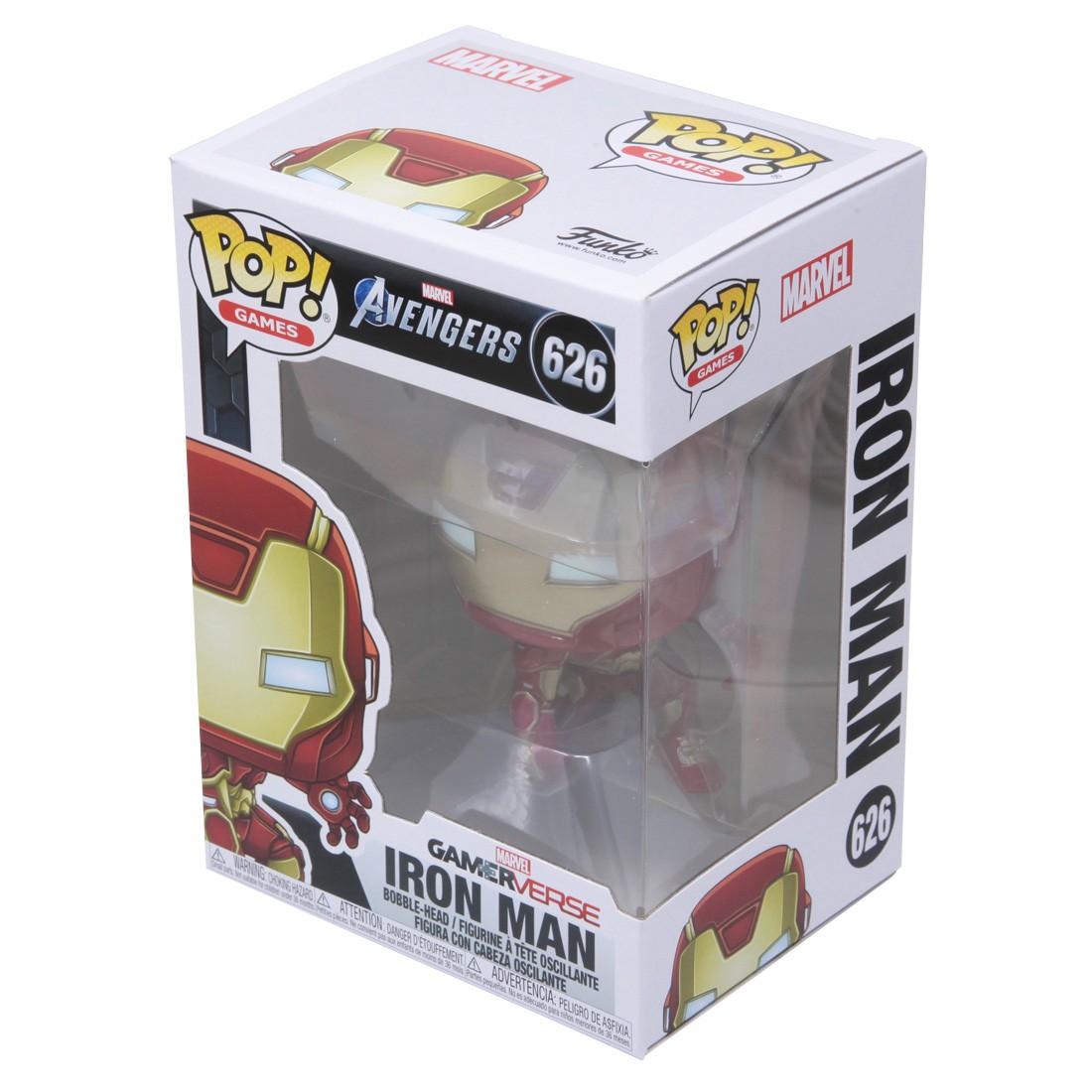 Funko Pop Marvel Avengers Game Iron Man Stark Tech Suit Red