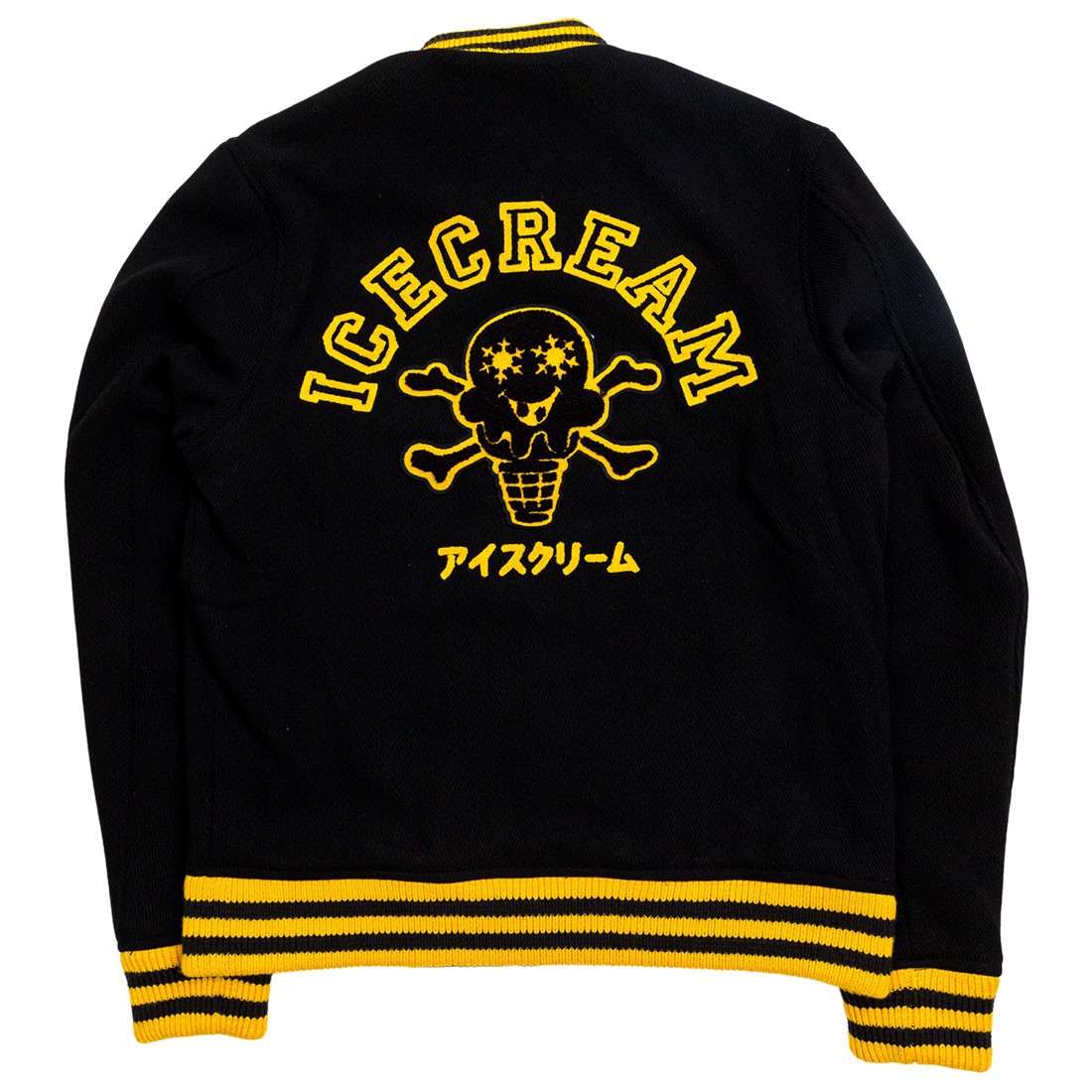 Ice Cream Men Varsity Jacket black