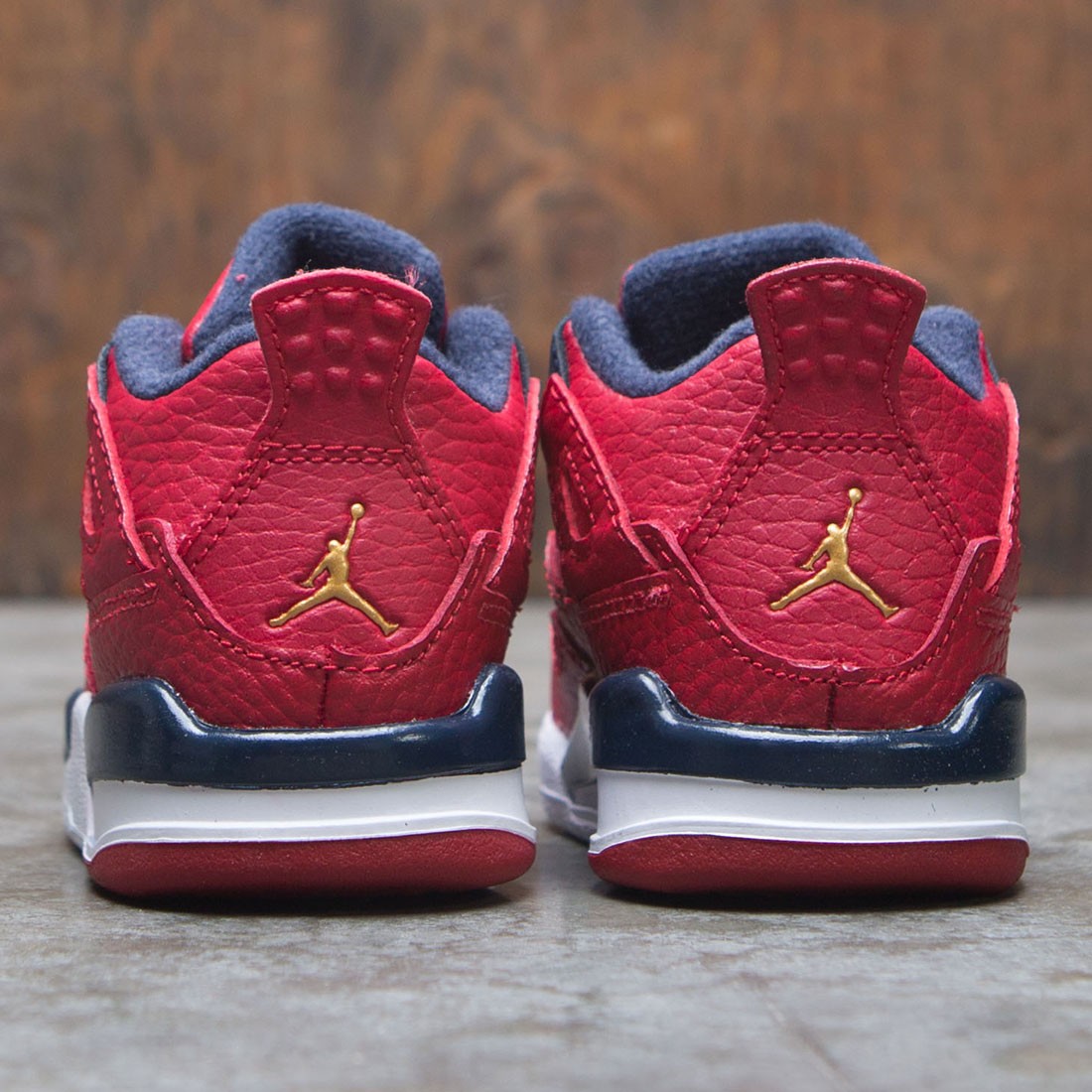 jordan 4 red blue and gold