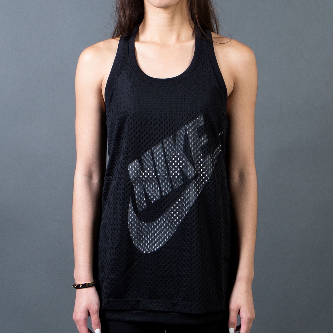 Nike Women Mesh Tank Top (black / black 