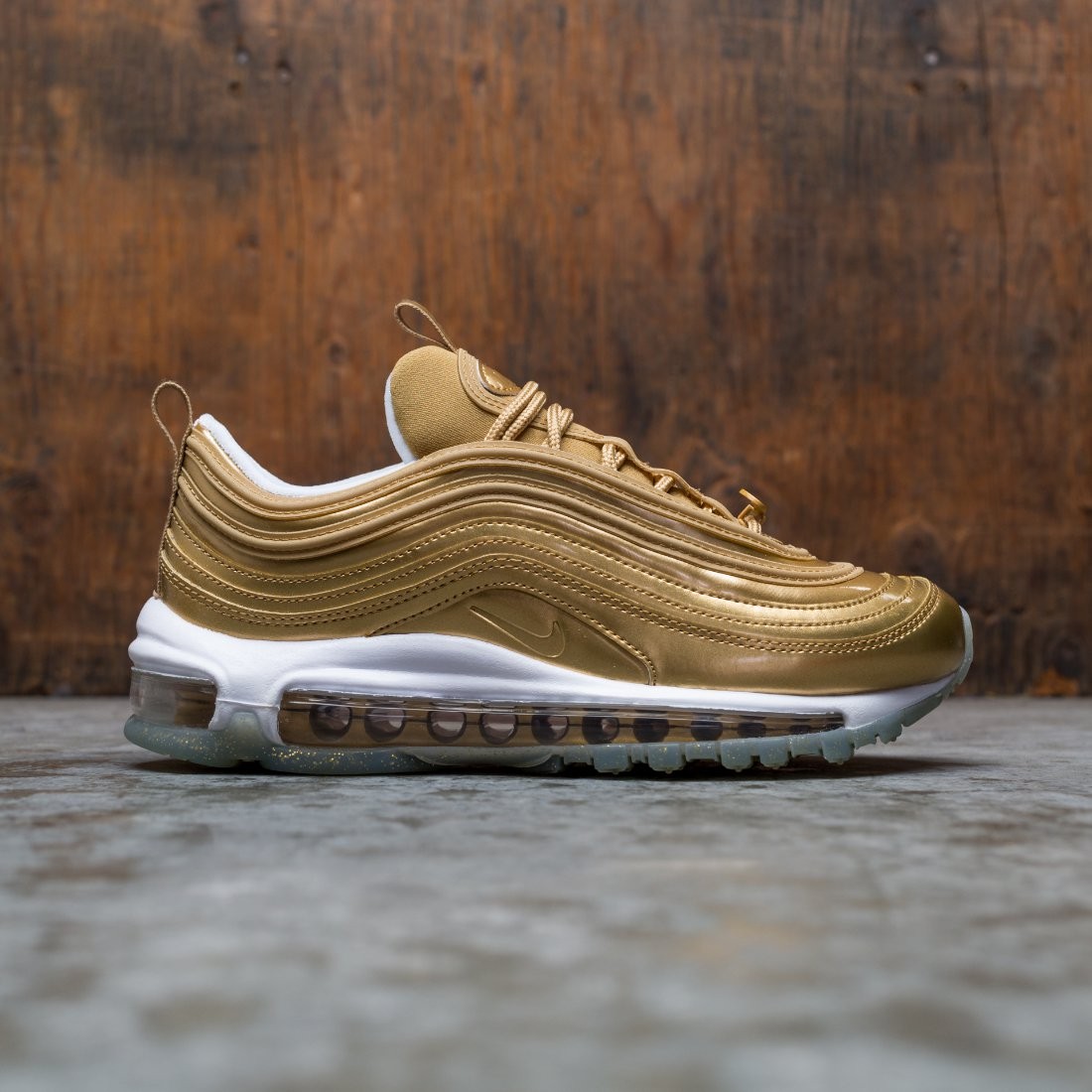 gold and white air max for women