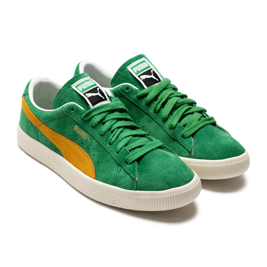 dark green puma suede