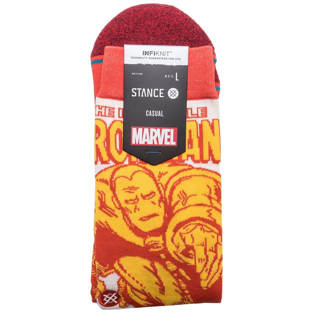 Stance x Marvel Iron Man Men Iron Man Marquee Socks red