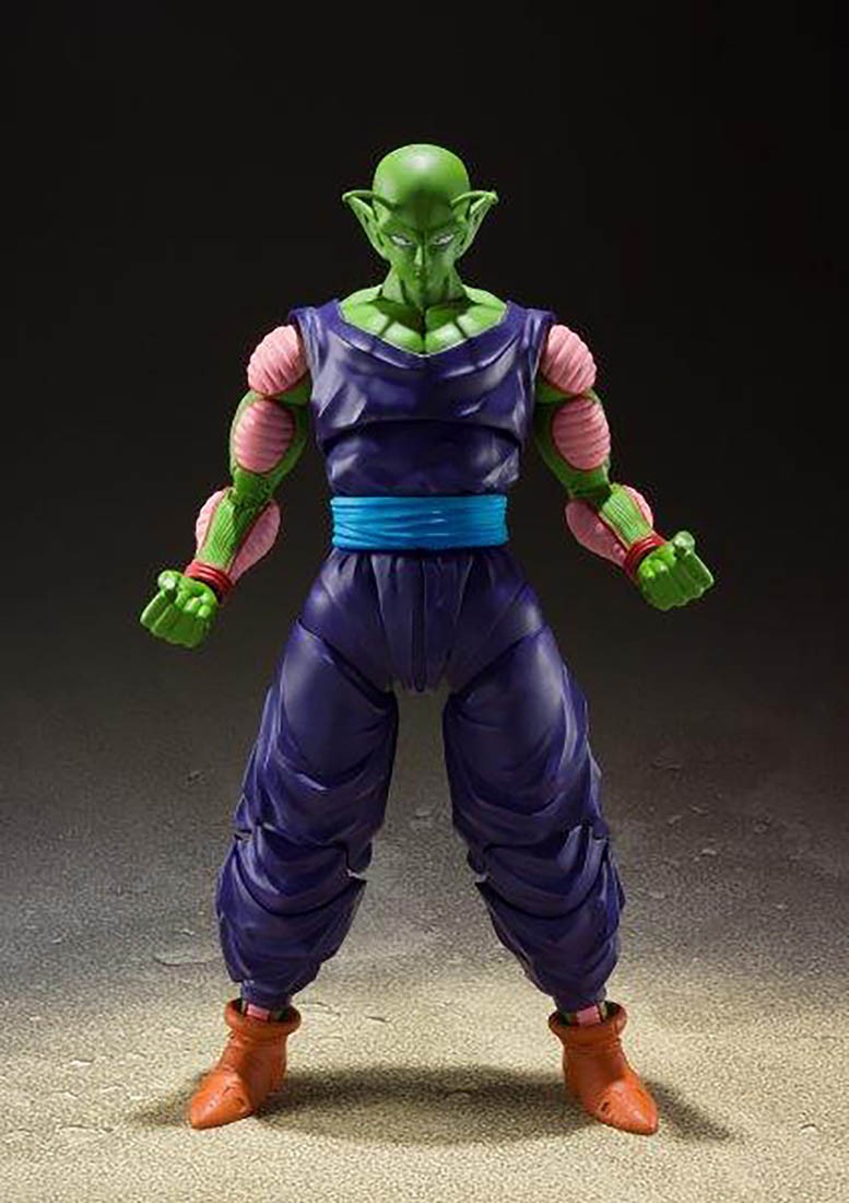 Bandai S H Figuarts Dragon Ball Z Piccolo The Proud Namekian Figure Green I even have her standing half way on the base of my monitor. bait