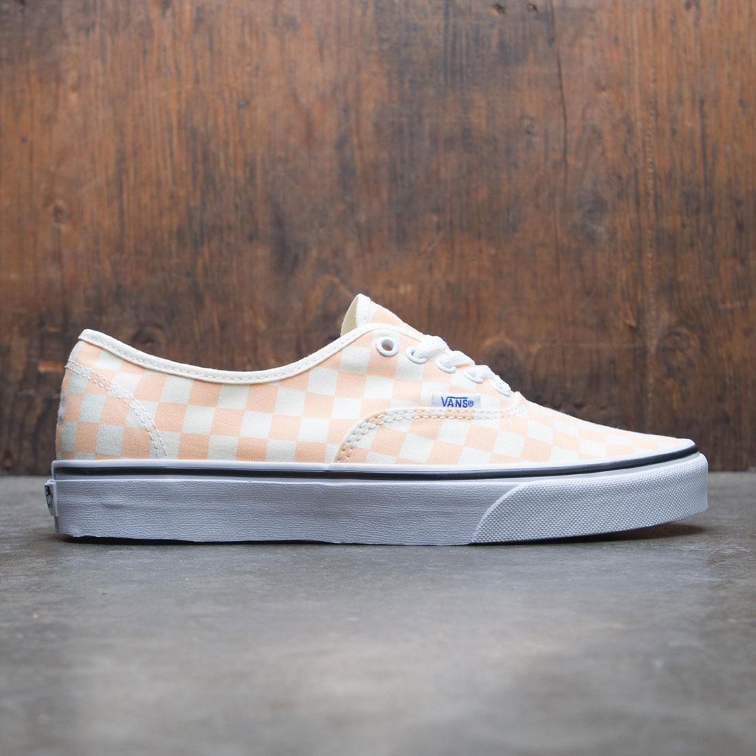 vans authentic checkerboard apricot