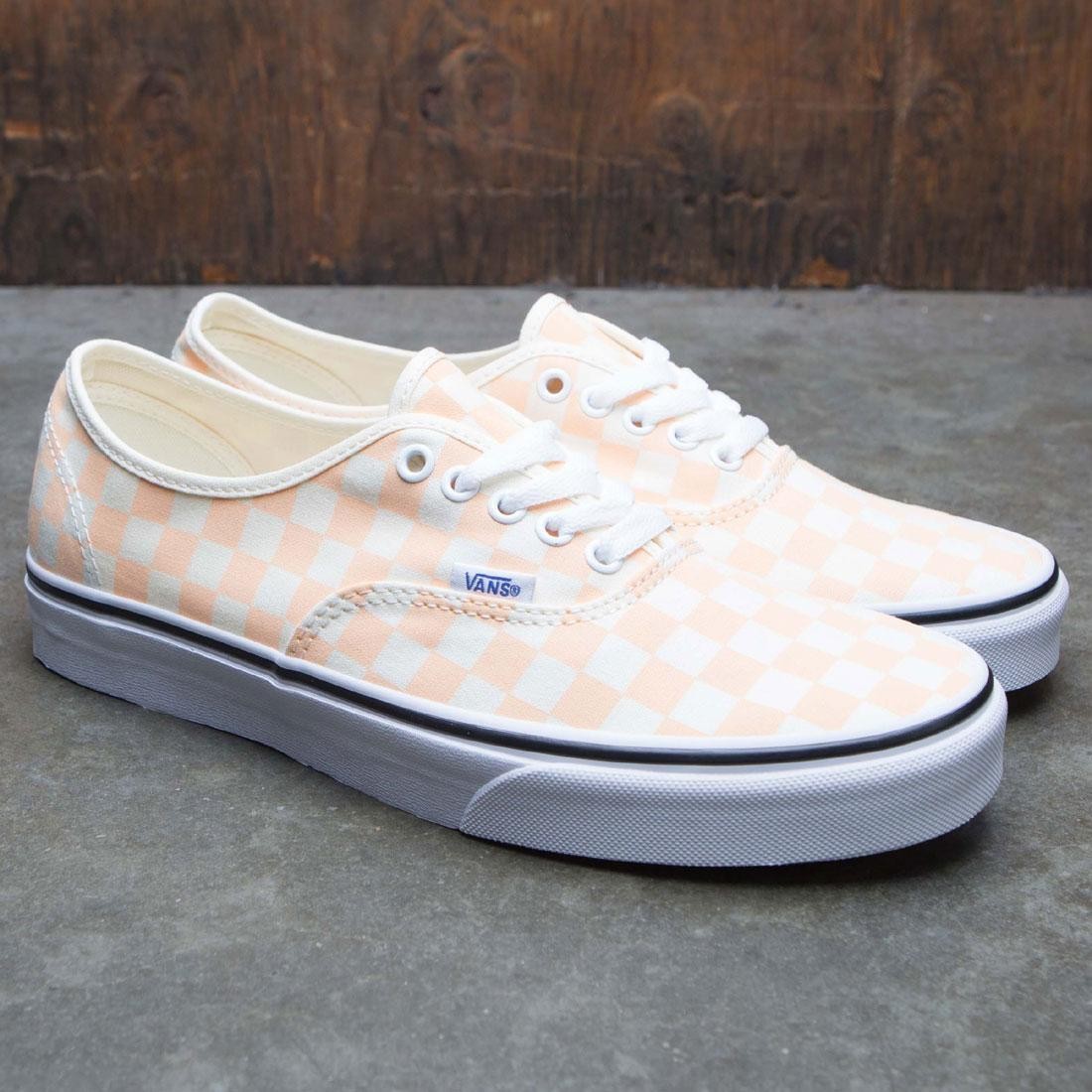 vans authentic checkerboard apricot