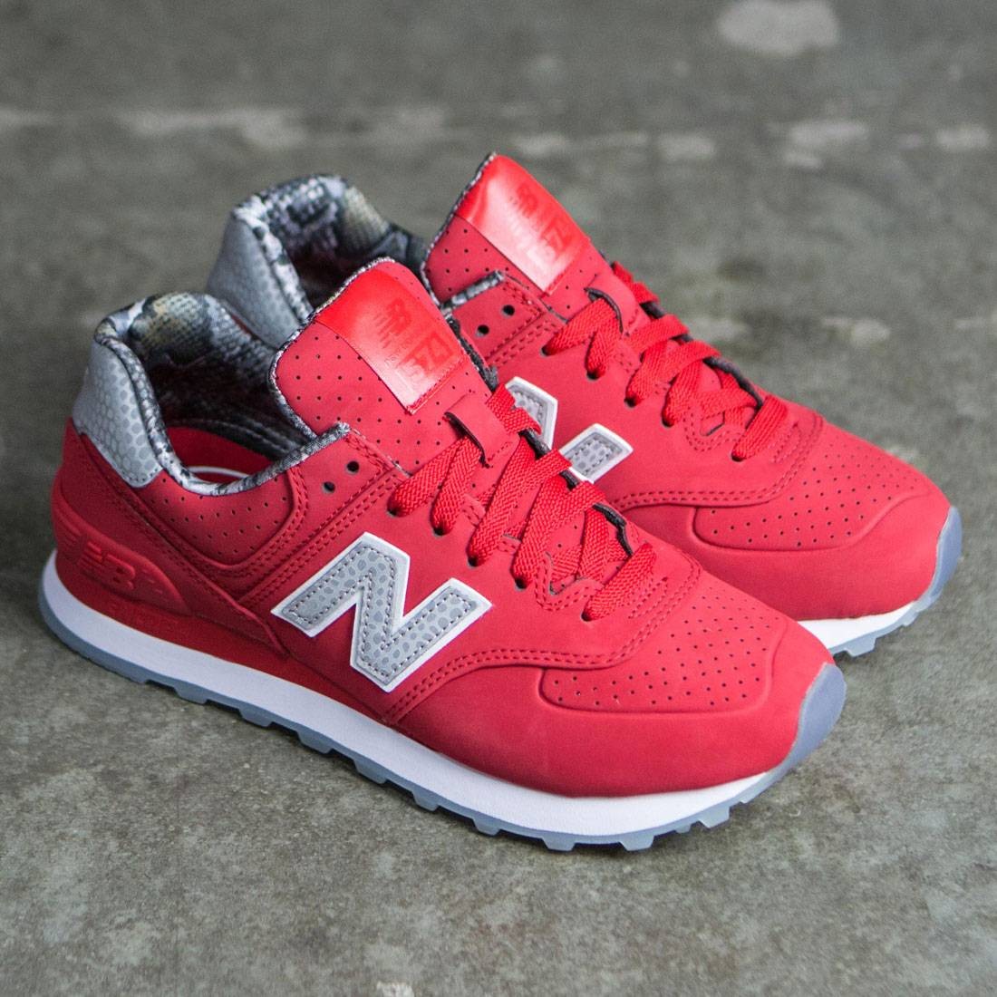 New Balance Women 574 Luxe Rep WL574SYB red