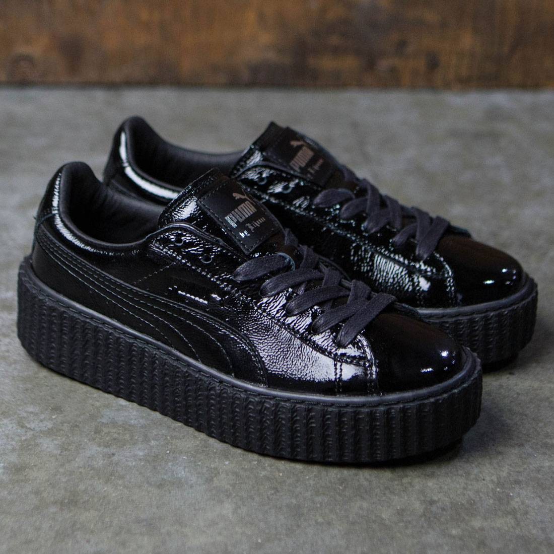 puma x fenty creepers in crackled leather