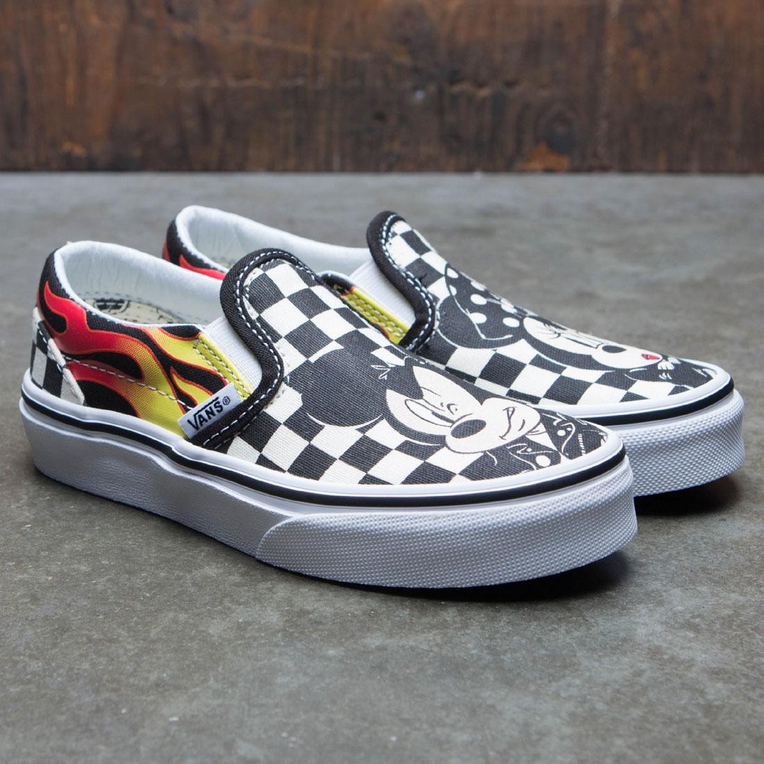 mickey mouse vans flames