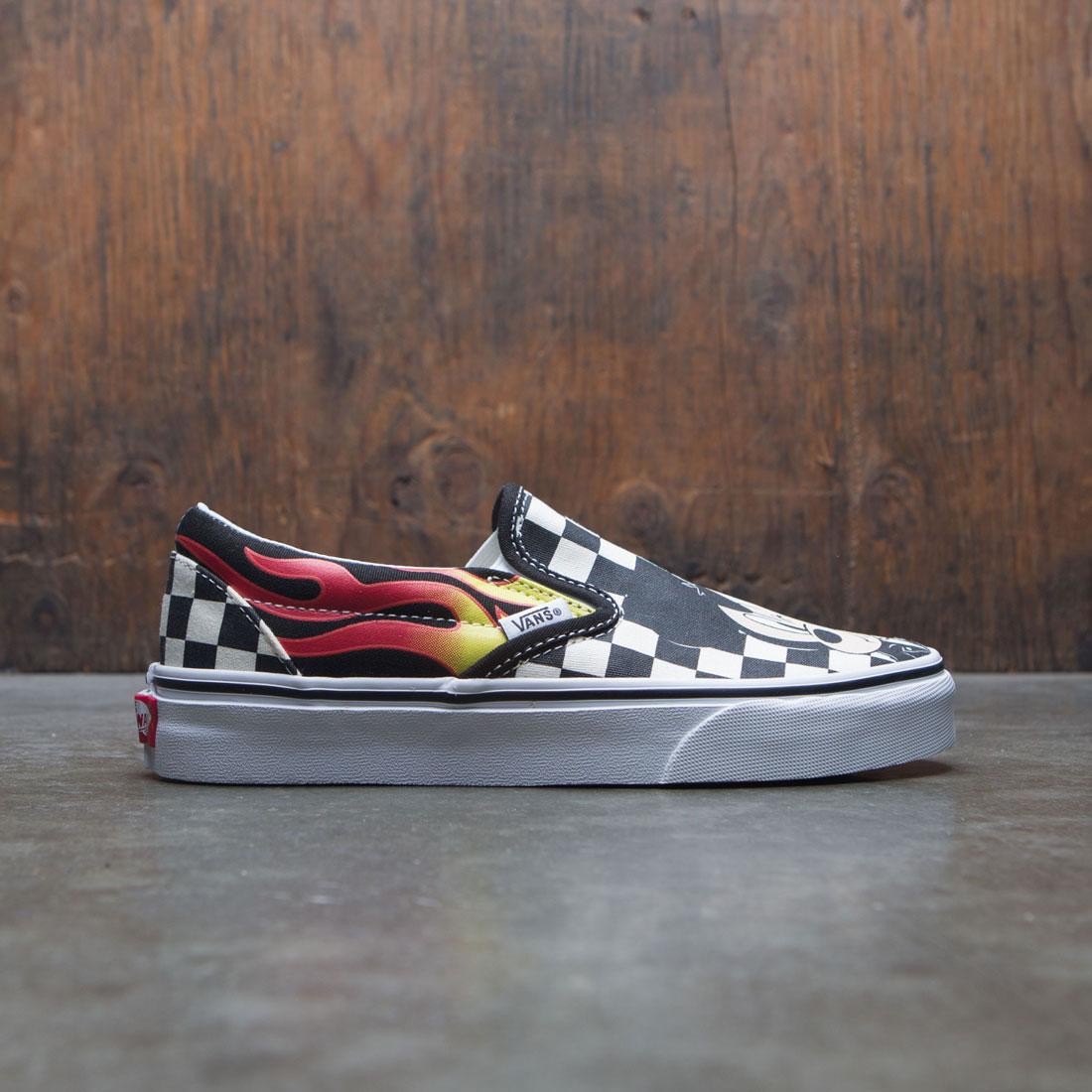 flame vans checkered