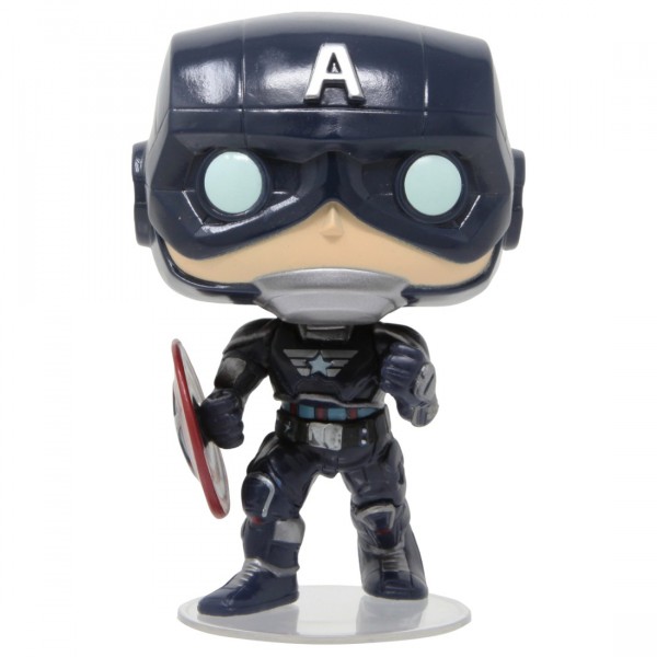 Funko Pop Marvel Avengers Game Captain America Stark Tech Suit Navy