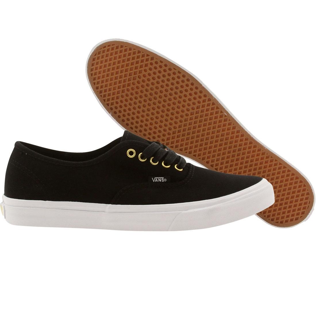 vans with gold eyelets