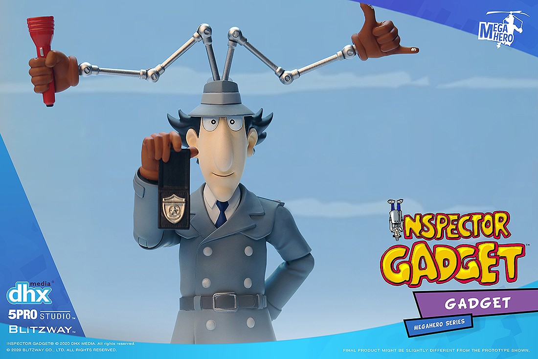 Blitzway 5Pro Studio Mega Hero Inspector Gadget - Gadget Figure gray