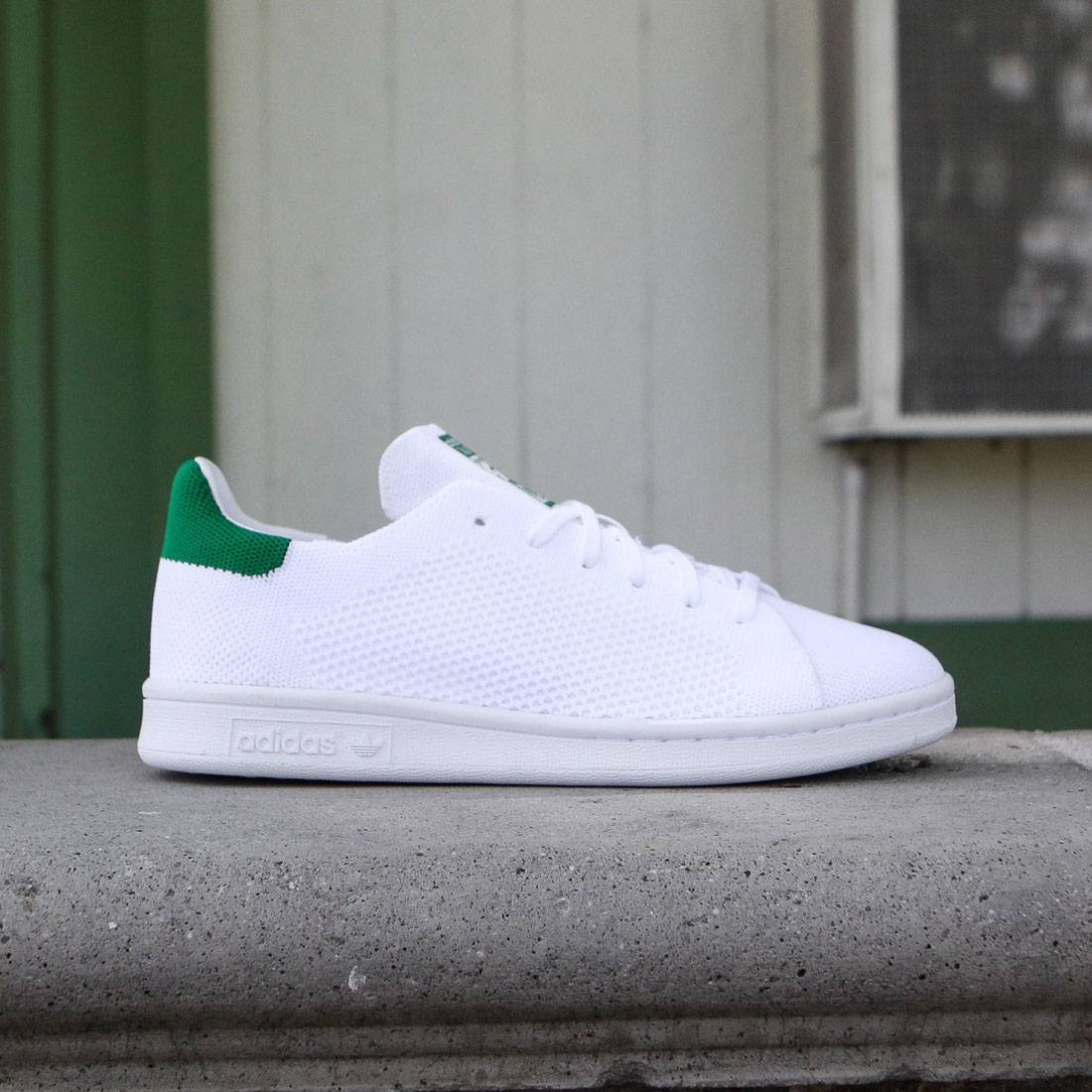adidas white with green