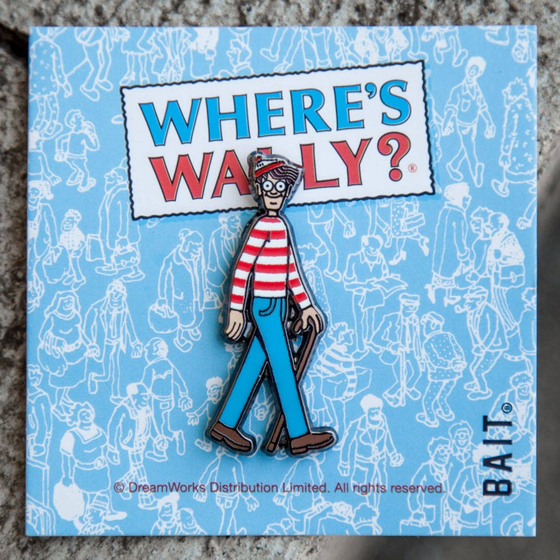 BAIT x DreamWorks Wheres Wally Pin (blue)