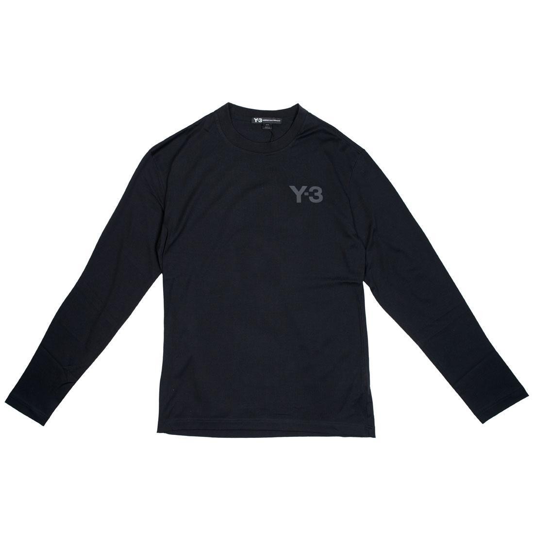 Adidas Y-3 Men Logo Long Sleeve Tee black