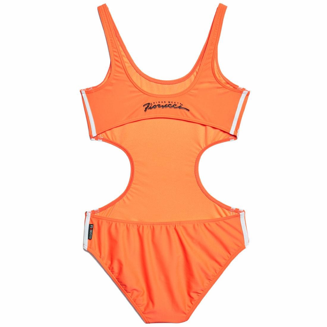 orange adidas swimsuit