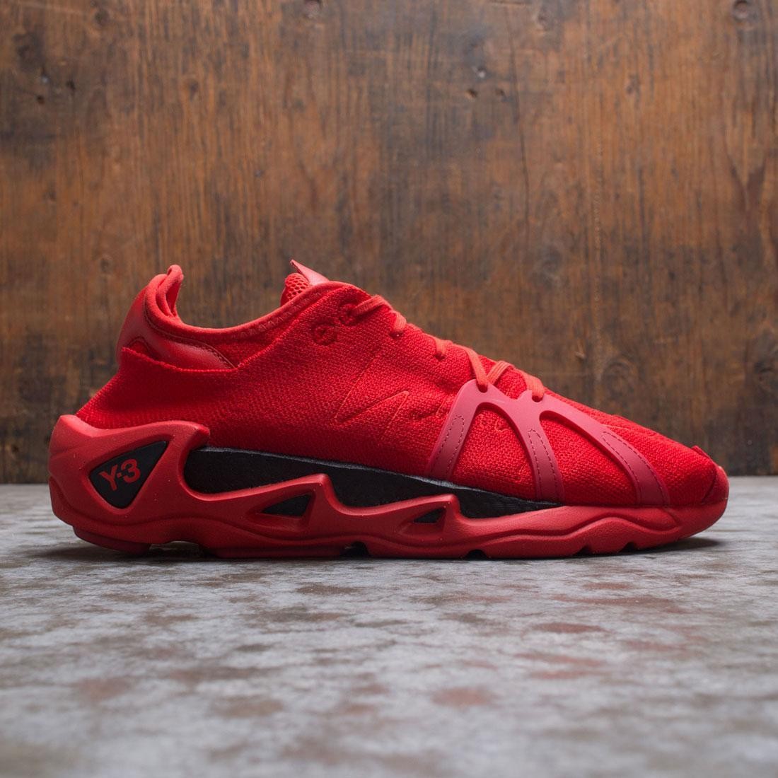 y3 red sneakers