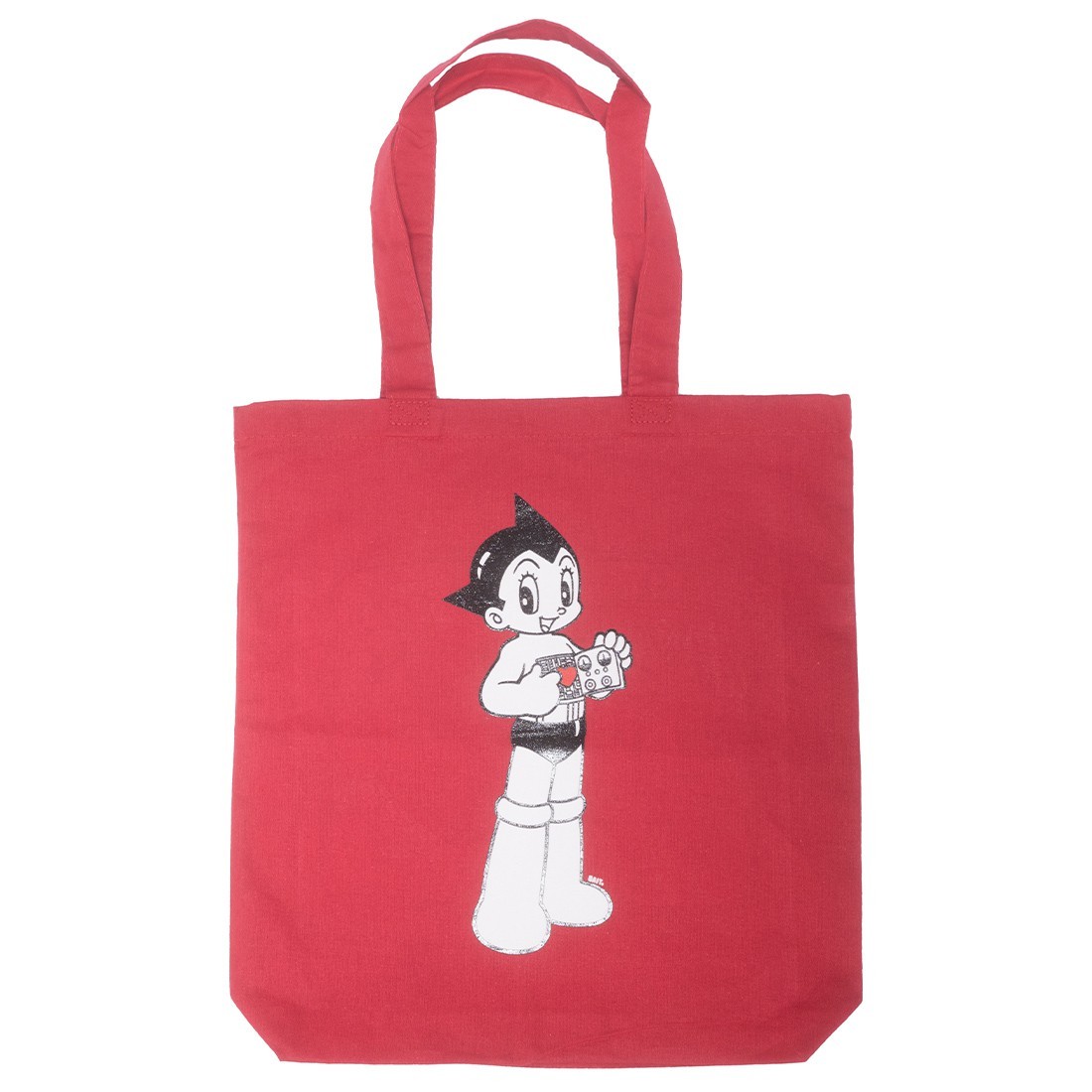 bait x astro boy heart tote bag red