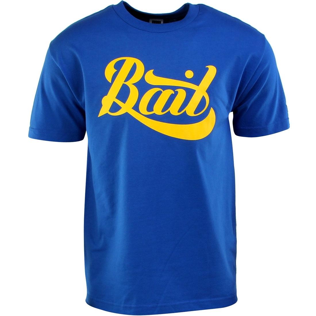 BAIT Script Logo Tee (blue / royal blue / yellow)