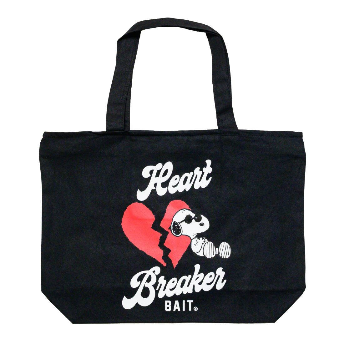 BAIT x Snoopy Heart Breaker Tote Bag (black)