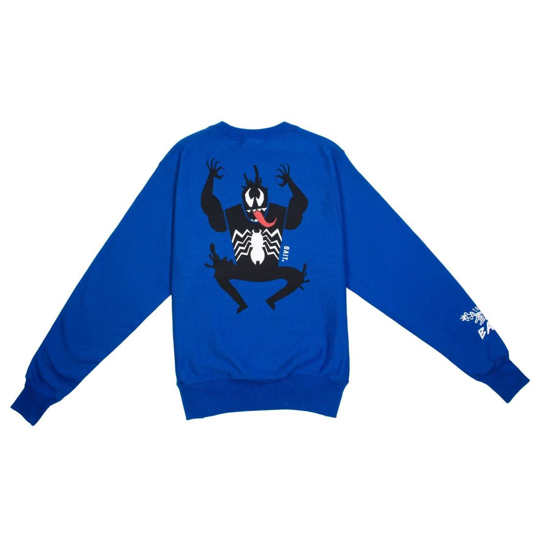 BAIT x Spiderman x Champion Men Spiderman Villains Crewneck Sweater blue the web