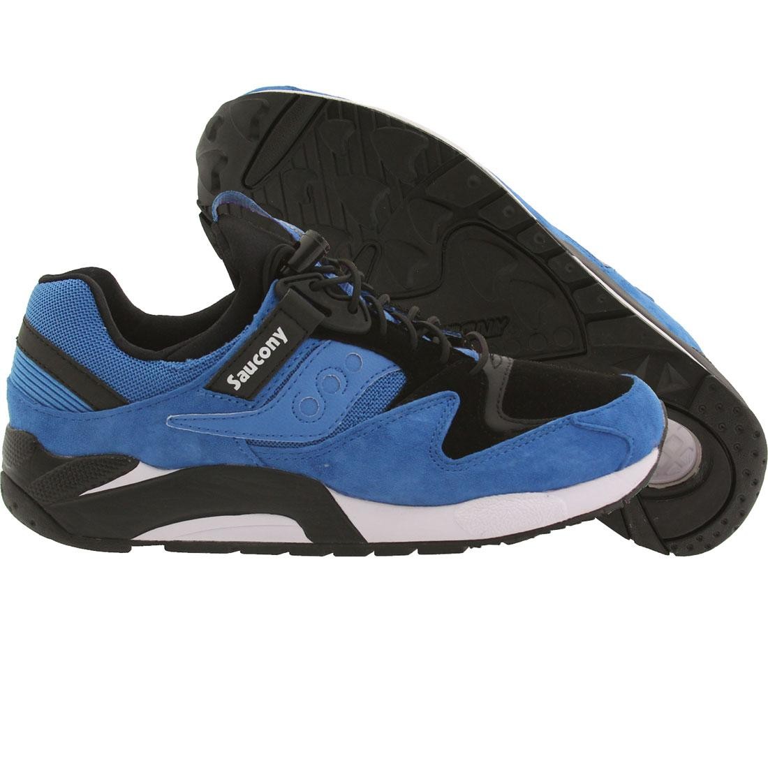 saucony grid 9000 black and blue