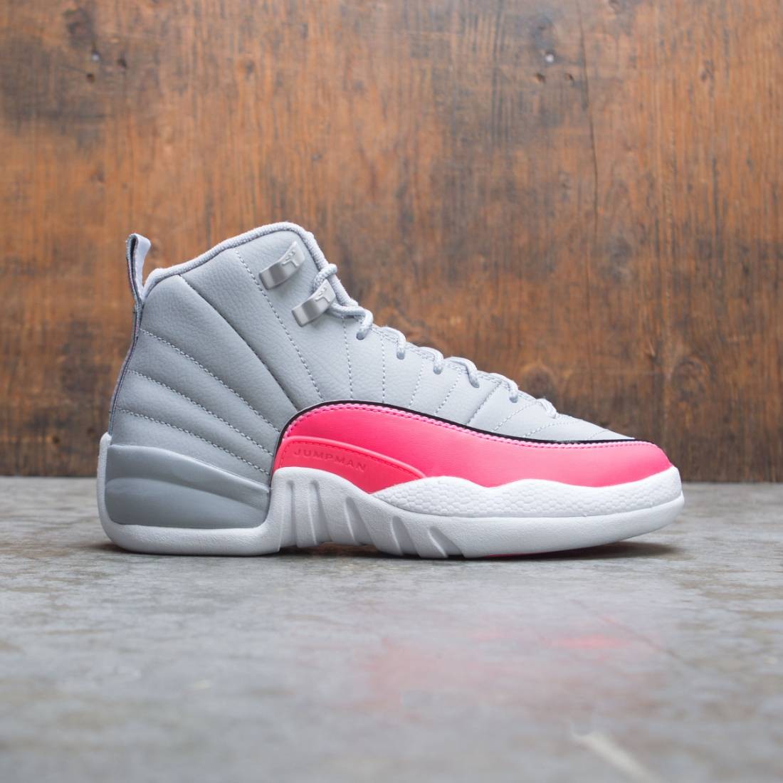 jordan 12 wolf grey and pink