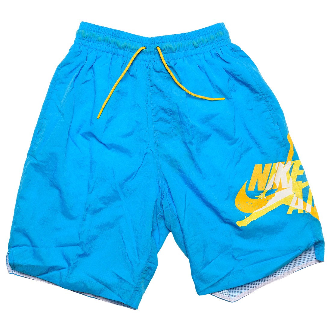 blue and yellow jordan shorts