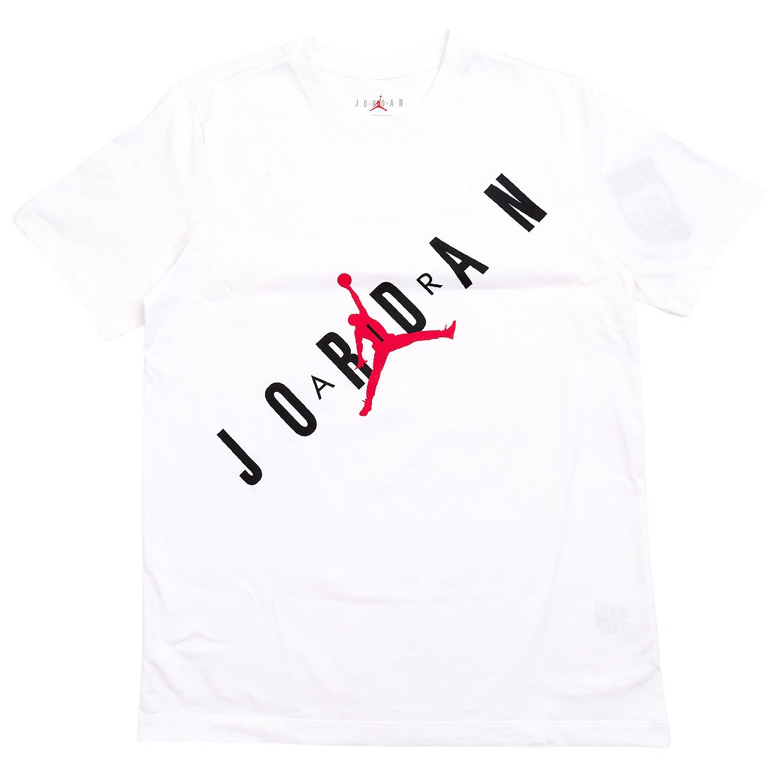 white black and red jordan shirt