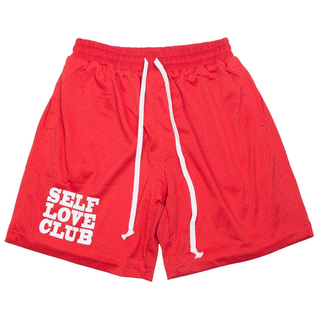 mens red basketball shorts