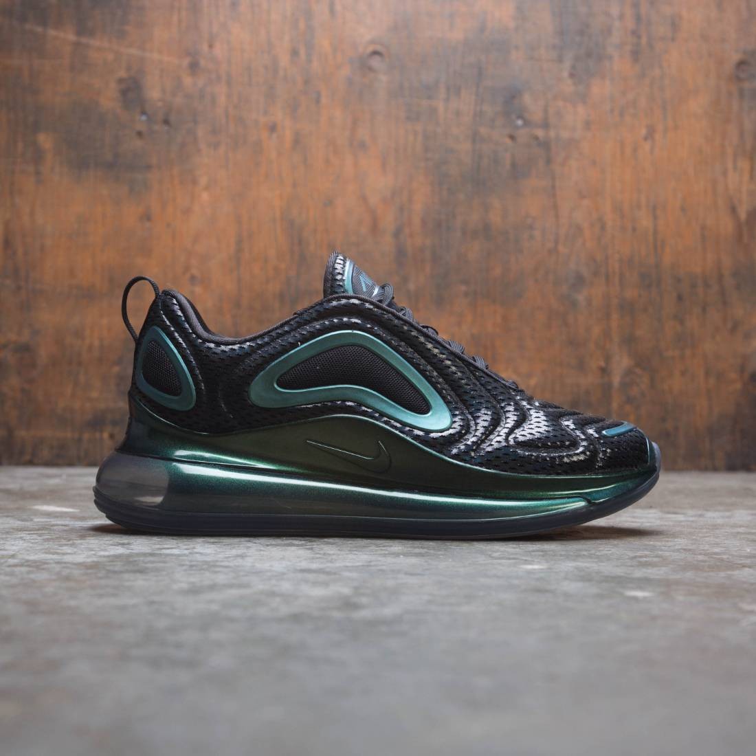 nike women air max 720 black black metallic silver