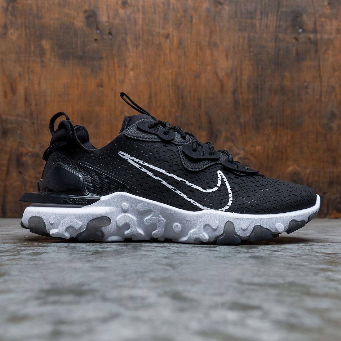 black and white nike react vision