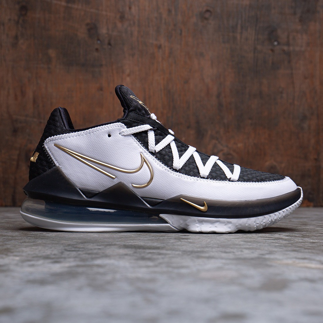 lebron 17 low black and gold