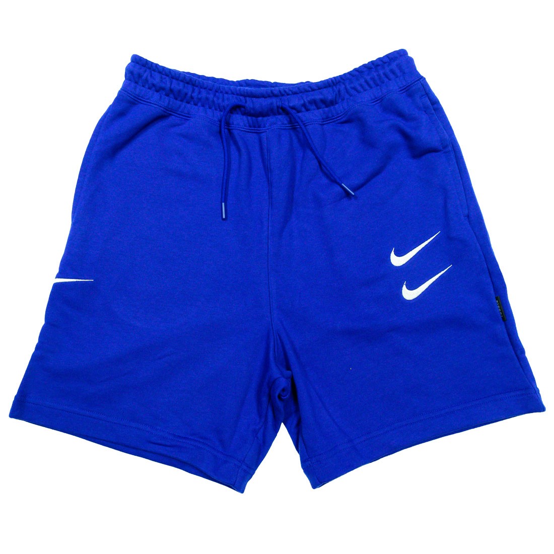 blue nike swoosh shorts