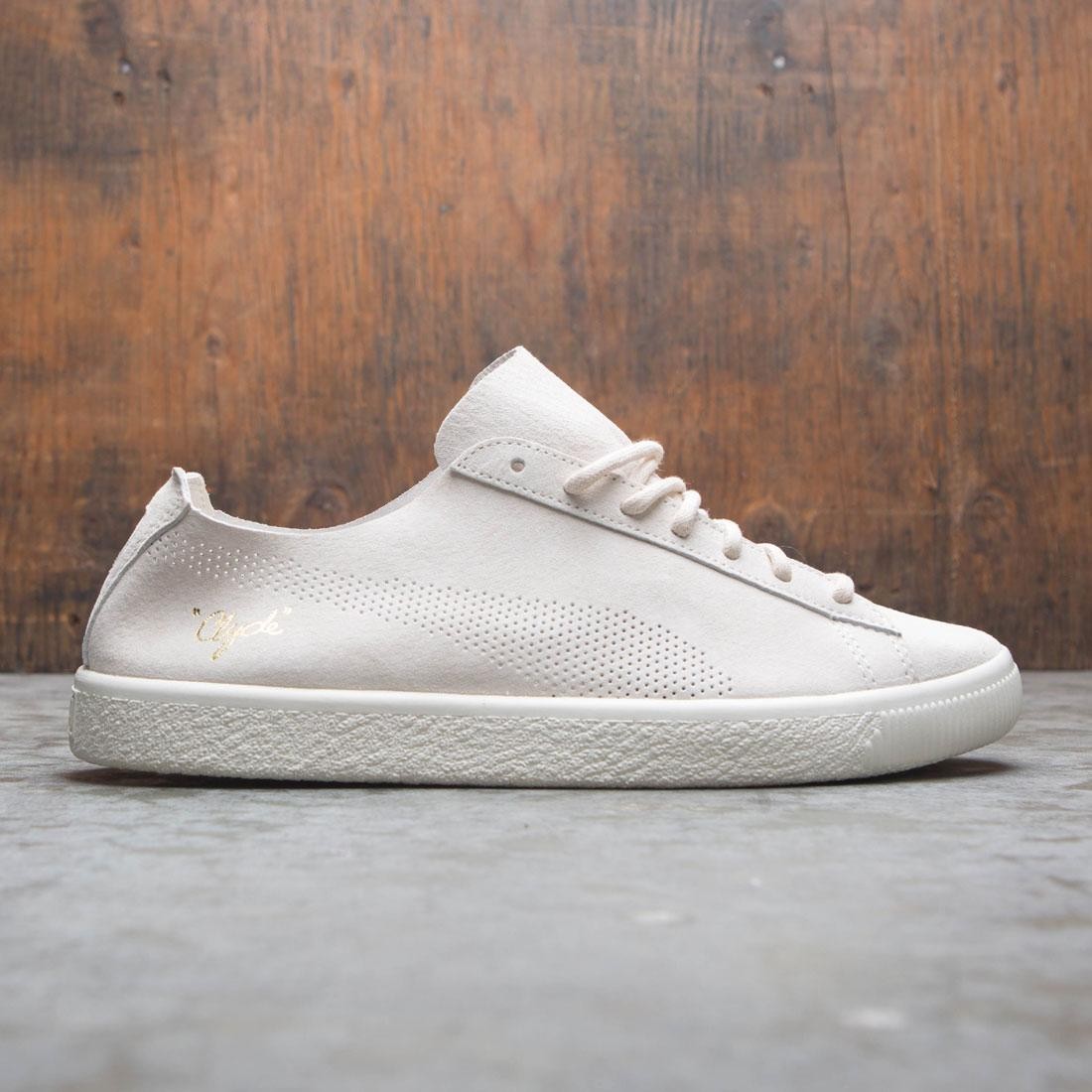 puma sneakers gold and white