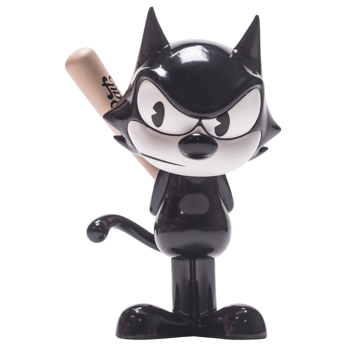 BAIT x Dreamworks x SWITCH Collectibles Felix the Cat Slugger 6 Inch Figure - Glossy Black (black / white)
