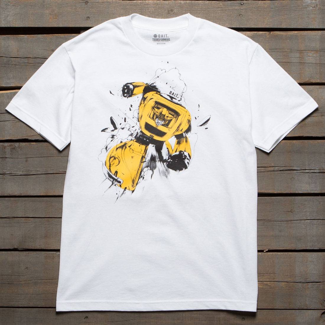 BAIT x Transformers Men Bumblebee Tee (white)