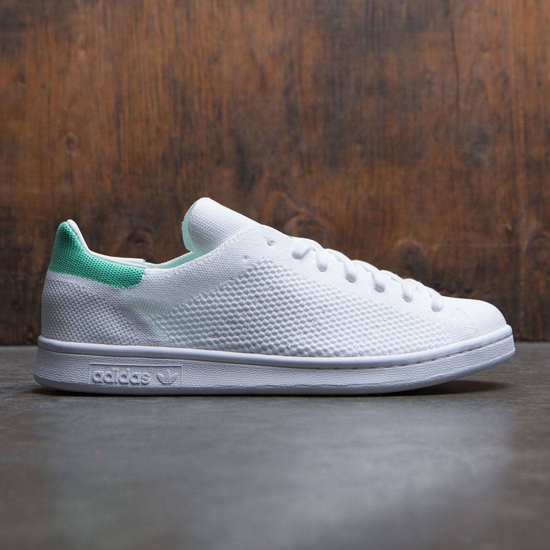 white and green stan smiths