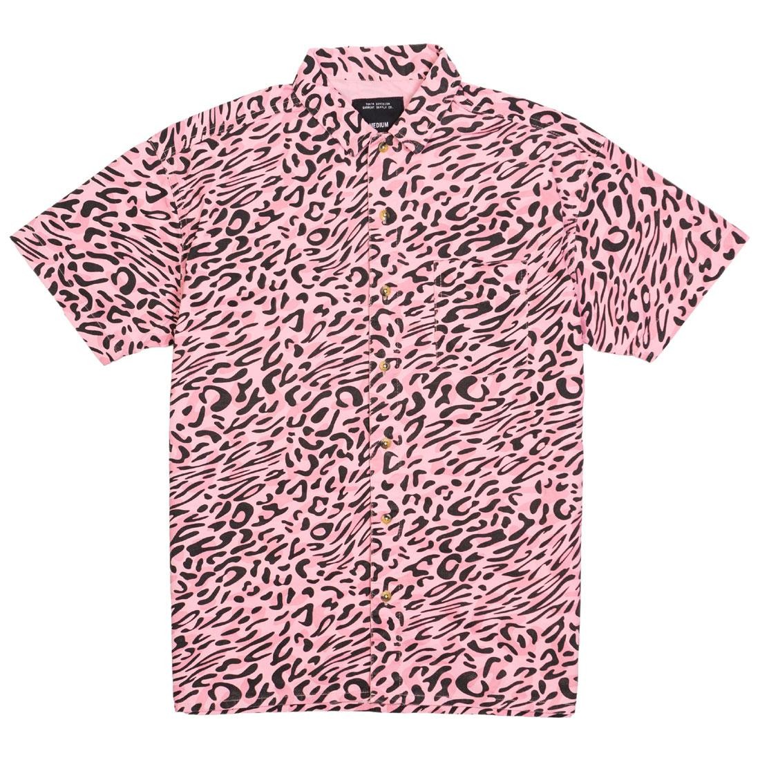 10 Deep Men South Beach Button Up Shirt (pink)