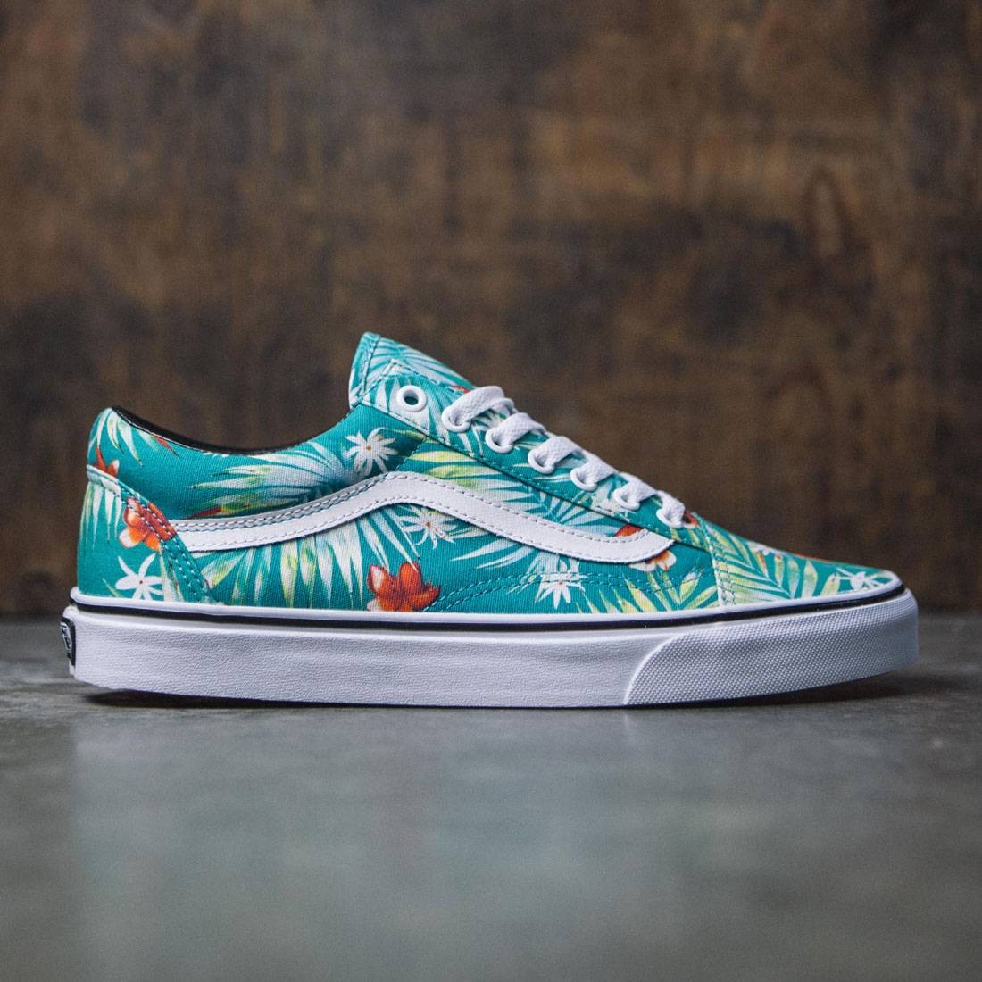 old skool vans teal