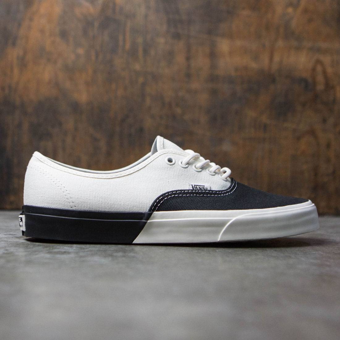 black white authentic vans