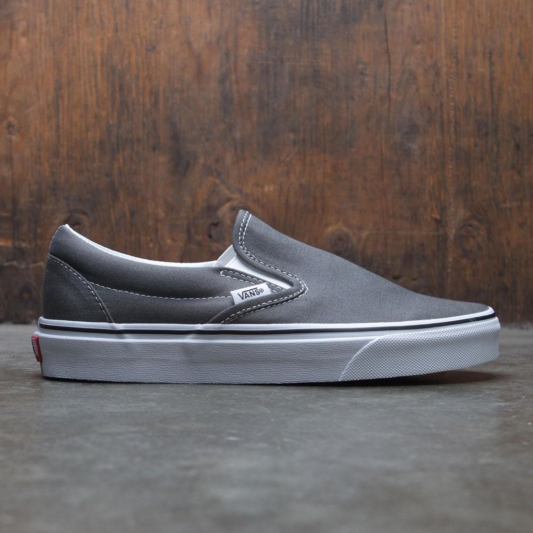 dark grey slip on vans