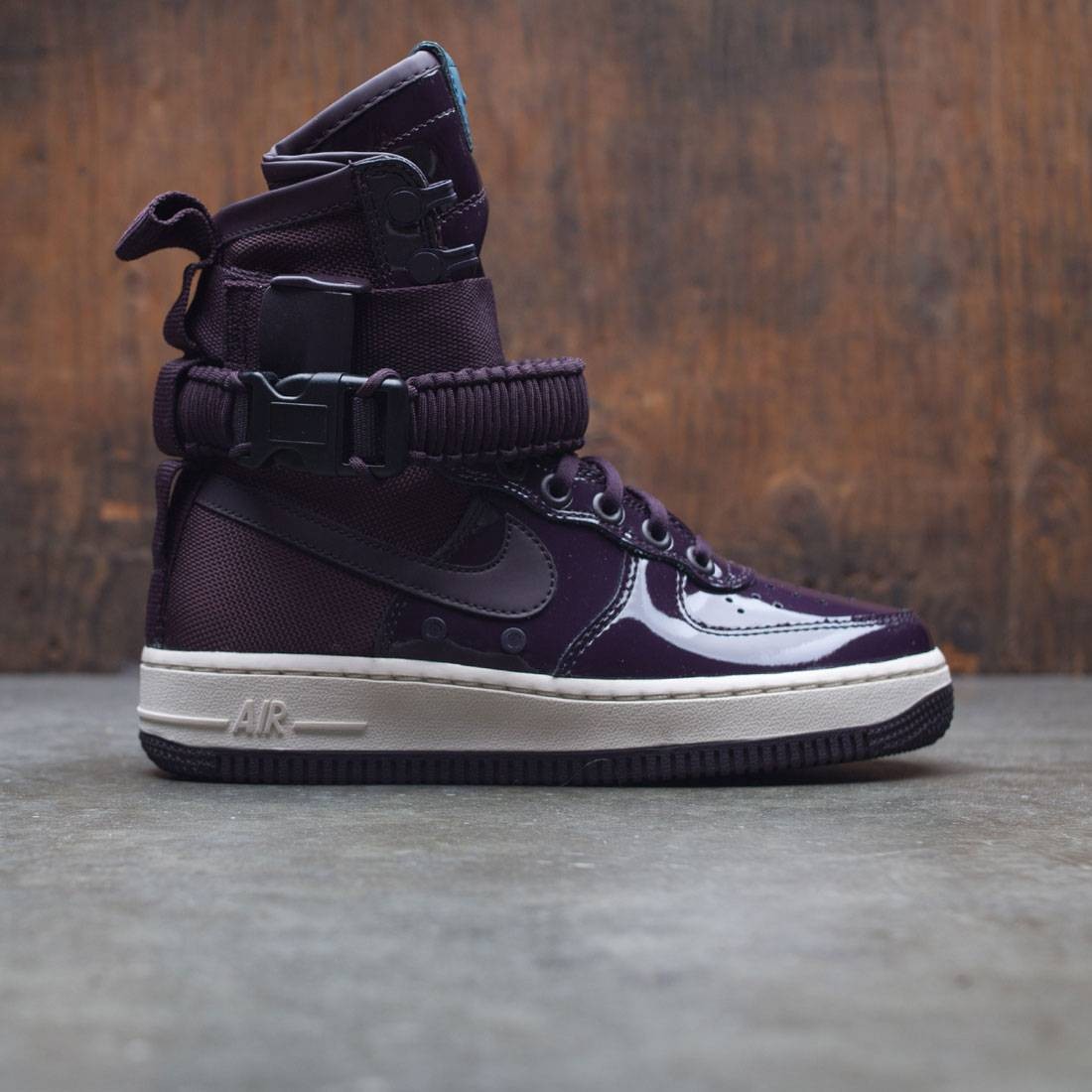 nike women air force 1 sf special edition premium port wine port wine space  blue