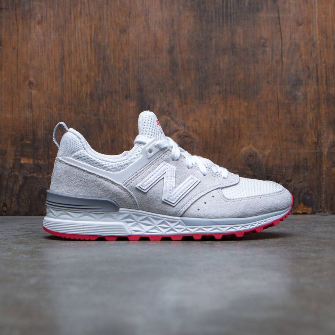 new balance 574 sport white red blue